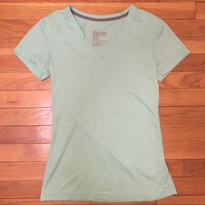 Nike Blue Dri-Fit V Neck Short Sleeve Shirt